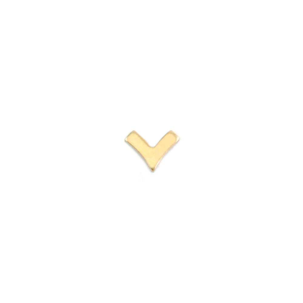 Charms & Solderable Accents Gold Filled Chevron Solderable Accent, 24g - Pack of 5